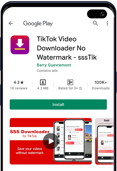 Tiktok 비디오 다운로더 앱 - Ssstiktok Apk For Android